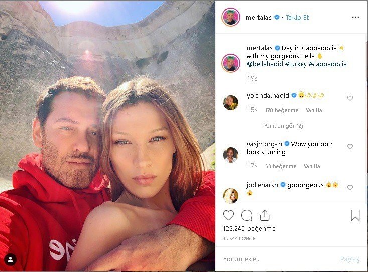 Bella Hadid’in Kapadokya’dan paylaştığı fotoğraflara beğeni yağıyor