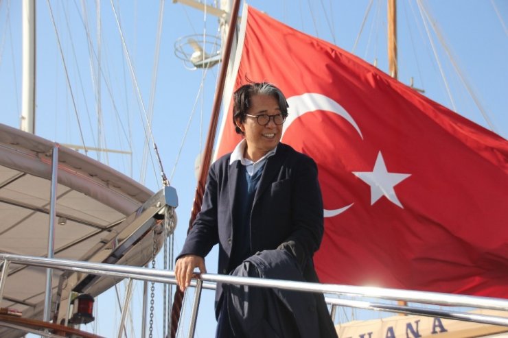 Dünyaca ünlü modacı Kenzo Takada, Bodrum’da mavi yolculuğa çıktı